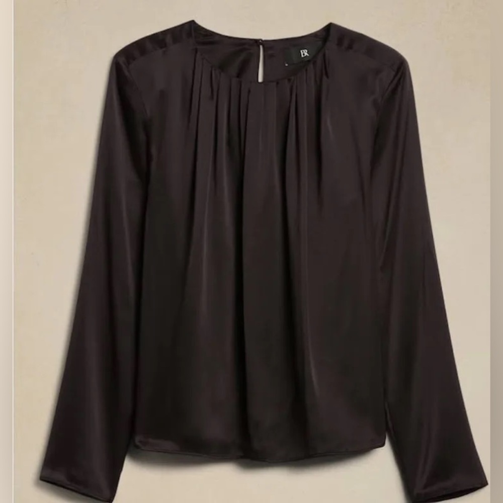 Banana Republic Silk Ascendant Long Sleeve Blouse
